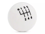 2011-2014 Modern Billet Retro Style 6-Speed Shift Knob; White