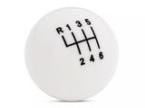 2011-2014 Modern Billet Retro Style 6-Speed Shift Knob; White