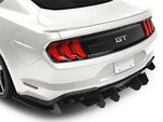 2018-2023 Mustang GT; 19-23 Mustang EcoBoost w/ Active Exhaust HDPE Rear Diffuser; Matte Black