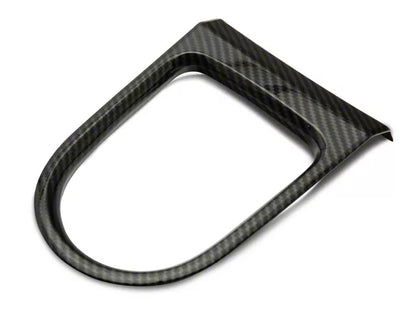 2015-2023 Mustang SpeedForm Automatic Gear Surround Trim; Carbon Fiber Style