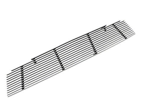 2010-2012 Cervini's Upper Billet Grille with Tri-Bar Pony Logo; Brushed