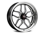 1979-2005 WELD Performance Laguna Drag Gloss Black Milled Wheel; Front Only; 18x5; -23mm Offset