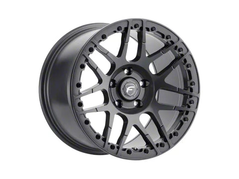 2005-2025 Forgestar F14 Beadlock Gloss Anthracite Wheel; Rear Only; 17x10; 50mm Offset