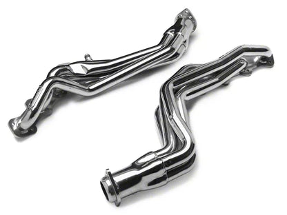 1996-2004 Mustang GT w/ Manual Trans BBK 1-5/8-Inch Long Tube Headers; Polished Silver Ceramic