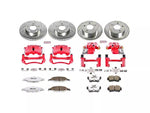 1999-2002 PowerStop Z26 Street Warrior Brake Rotor, Pad and Caliper Kit; Front and Rear