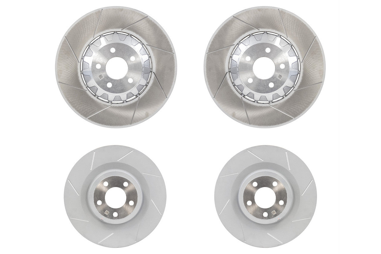 2024-2025 Steeda Mustang GT/Dark Horse Two-Piece Slotted Front & Rear Rotor Set
