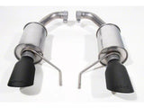 2024-2025 Mustang GT w/o Active Exhaust Roush Axle-Back Exhaust with Black Tips