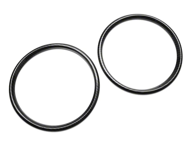 2015-2023 Mustang SpeedForm Door Speaker Trim; Carbon Fiber Style