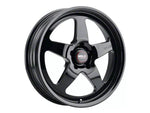 1979-2025 WELD Street Performance Ventura Drag Gloss Black Wheel; Front Only; 18x5; -23mm Offset