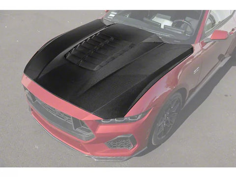 2024-2025 Mustang GT500 Style Hood; Carbon Fiber