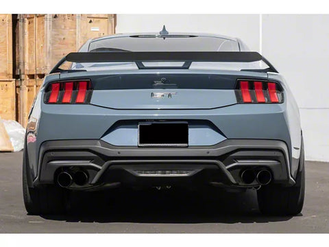 2024-2025 Mustang GT w/ Performance Pack Spoiler EOS Performance Track Style Rear Spoiler Gurney Flap; Matte Black