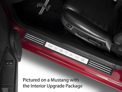 2005-2009 Door Sill Trim Inserts; Chrome