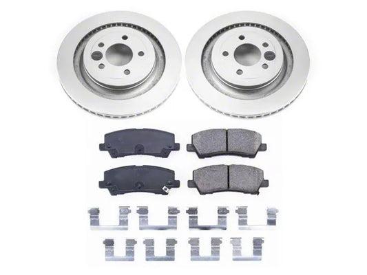 15-23 Mustang GT, EcoBoost w/ Performance Pack PowerStop Z17 Evolution Plus Brake Rotor and Pad Kit; Rear