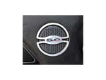 2015-2023 Mustang Brushed Mid-Range Door Speaker Trim with 5.0 Logo