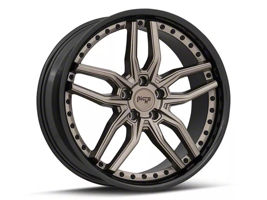 2005-2025 Niche Methos Matte Bronze Black Wheel; Rear Only; 20x10.5; 40mm Offset