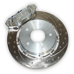 2005-2014 Mustang Rear Pro Street Brake Kit with Dimpled and Slotted Rotors - Aerospace Components