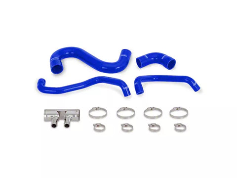 2015-2023 Mustang GT Mishimoto Silicone Lower Radiator Hose Kit; Blue