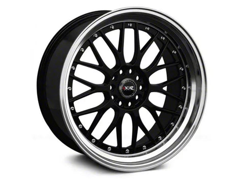 1994-2025 XXR 521 Black with Machined Lip Wheel; 19x8.5; 25mm Offset