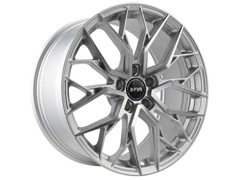 2005-2025 w/o Performance Pack F1R FS3 Machined Silver Wheel; 19x9.5; 38mm Offset