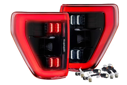 2021-2023 Ford F150 Morimoto XB LED Tail Lights (Red)