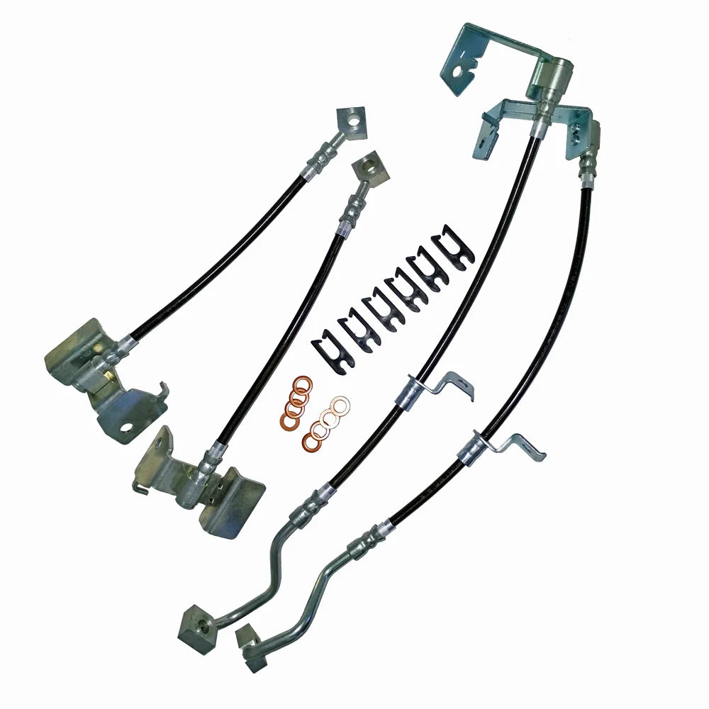 2013-2014 Mustang GT500 J&M Front & Rear Stainless Steel Brake Hose Kit