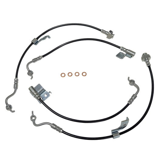 2024-2026 Mustang J&M Front & Rear Stainless Steel Braided Brake Link Kit Magneride Non Brembo (Copy)