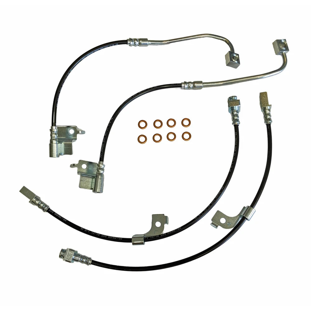 2015-2020 Mustang GT350 & GT350R J&M Front & Rear Stainless Steel Brake Hose Kit