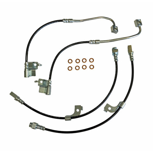 2015-2020 Mustang GT350 & GT350R J&M Front & Rear Stainless Steel Brake Hose Kit