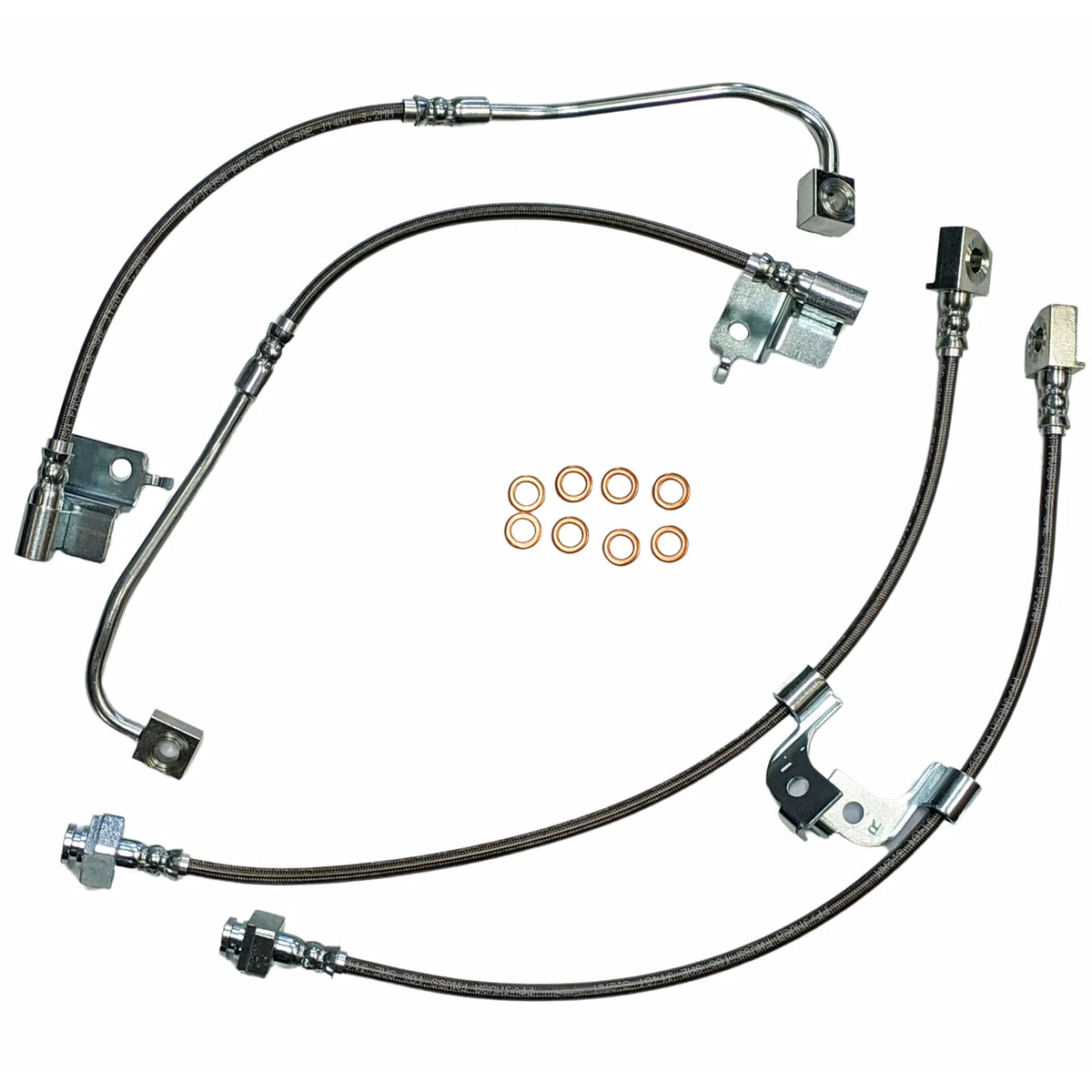 2015-2020 Mustang GT350 & GT350R J&M Front & Rear Stainless Steel Brake Hose Kit