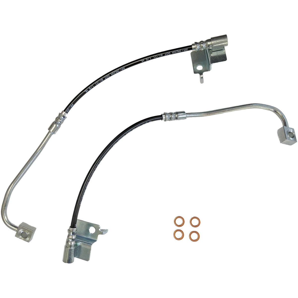 2015-2020 Mustang GT350 & GT350R J&M Front Stainless Steel Brake Hose Kit