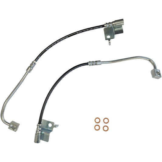2015-2020 Mustang GT350 & GT350R J&M Front Stainless Steel Brake Hose Kit