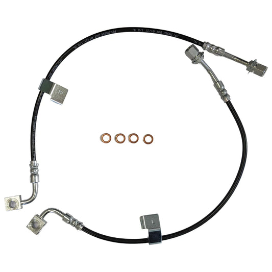 2018-2023 Mustang GT EcoBoost Mach 1 With MagneRide J&M Front Stainless Steel Brake Hose Kit