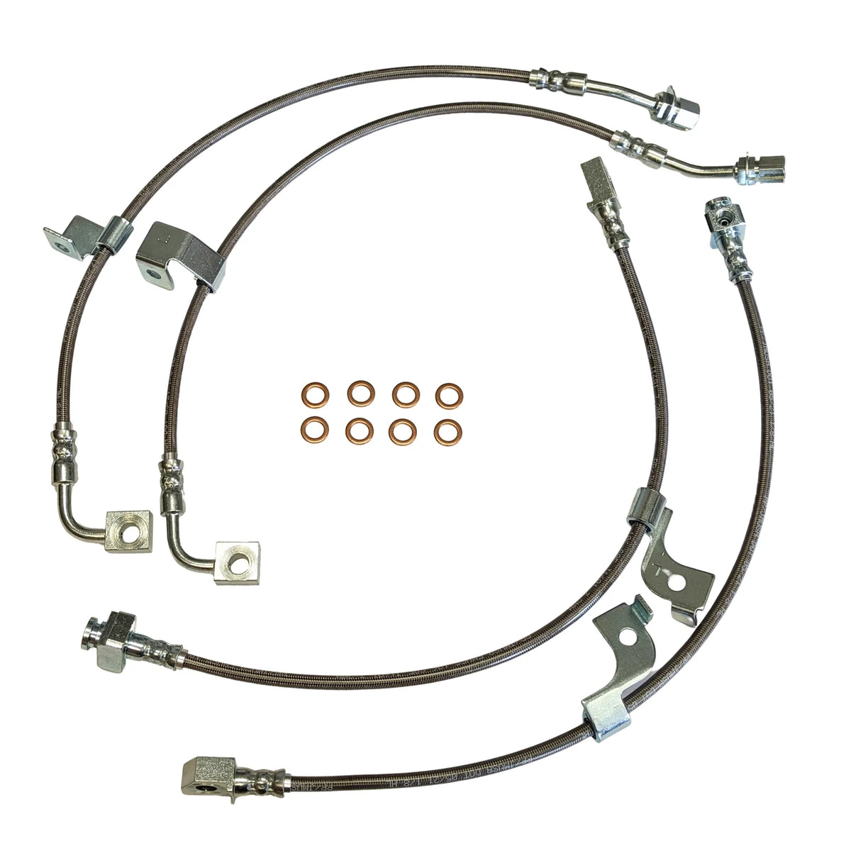 2018-2023 Mustang GT/EcoBoost/Mach 1 With MagneRide J&M Front & Rear Stainless Steel Brake Hose Kit