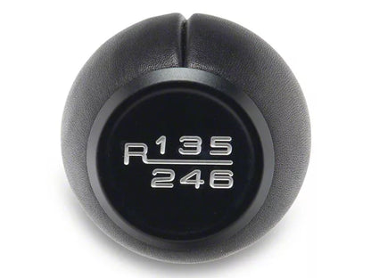 2024-2025 Mustang GT, Dark Horse SpeedForm 6-Speed Leather Shift Knob