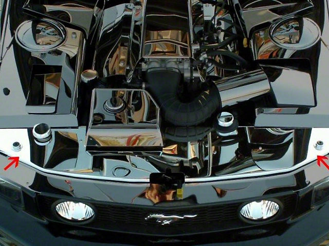 2005-2009 Radiator Support Cover; Polished