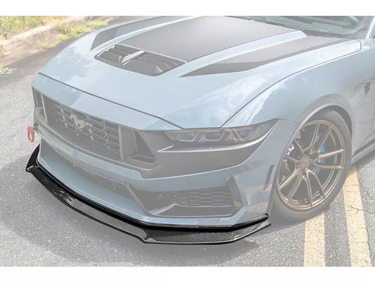 2024-2025 Mustang Dark Horse w/ Handling Pack Front Chin Splitter; Carbon Fiber