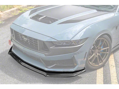 2024-2025 Mustang Dark Horse w/ Handling Pack Front Chin Splitter; Carbon Fiber