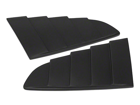 2015-2023 Mustang Cervini's Quarter Window Louvers; Matte Black