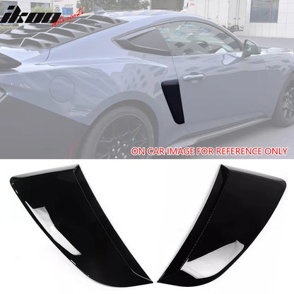 2024-2026 Ford Mustang IKON Style Gloss Black Fender Door Vent ABS