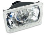 1979-1986 Projector Headlights; Chrome Housing; Clear Lens