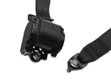 Corbeau 3-Point Retractable 2-Inch Seat Belt; Black