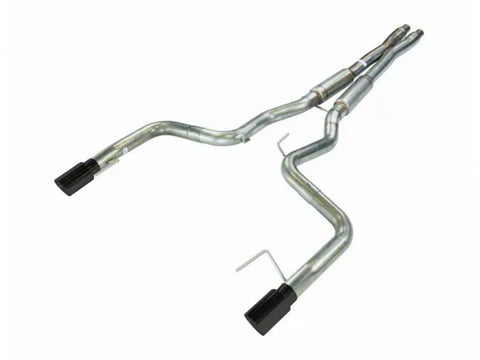 2024-2025 Mustang GT w/o Active Pypes X-Bomb Cat-Back Exhaust System with Black Tips