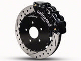 1994-2004 Wilwood Superlite 6R Front Big Brake Kit with 12.90-Inch Drilled and Slotted Rotors; Black Calipers