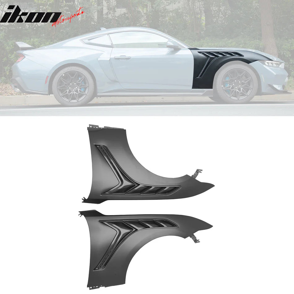 2024-2026 Ford Mustang Aluminum GTD Style Vented Front Fenders