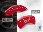 2005-2009 MGP Brake Caliper Covers with GT Logo; Red; Front and Rear