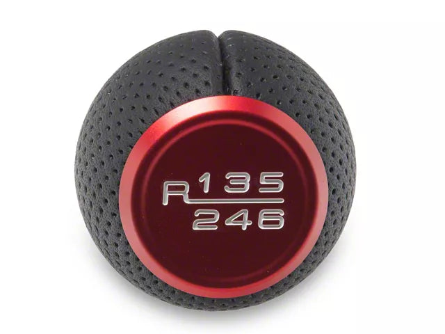 2024-2025 Mustang GT, Dark Horse SpeedForm 6-Speed Shift Knob; Red