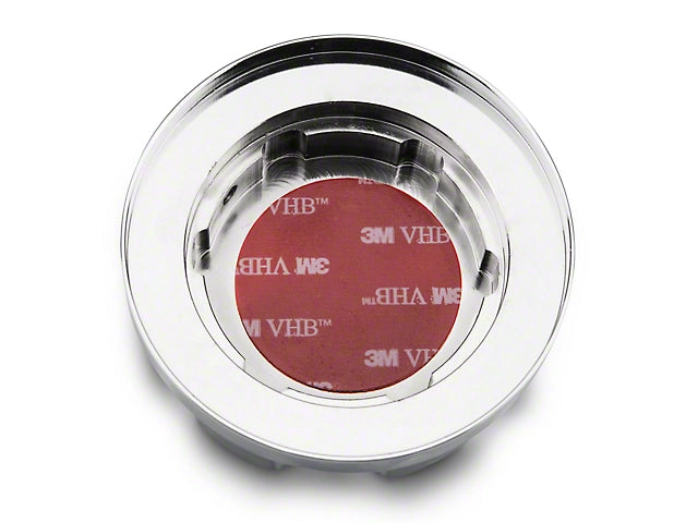 2015-2023 Mustang Modern Billet Radiator Cap Cover; Chrome