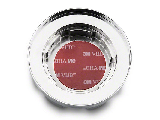 2015-2023 Mustang Modern Billet Radiator Cap Cover; Chrome