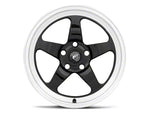 2005-2025 Forgestar D5 Drag Black Machined Wheel; Rear Only; 17x10; 50mm Offset