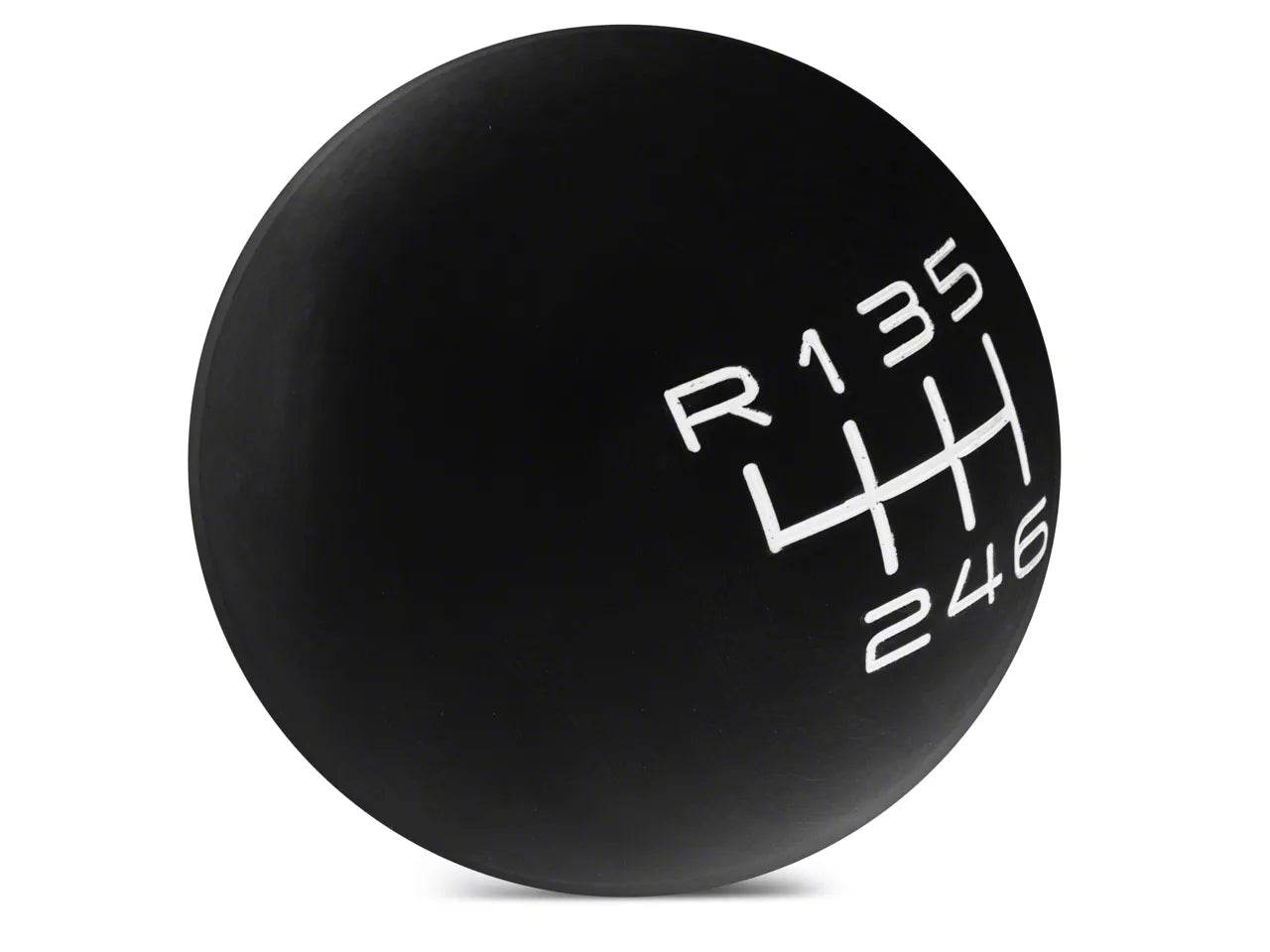 2015-2023 Modern Billet Retro Style 6-Speed Shift Knob; Red, White, Black, Blue or Polished